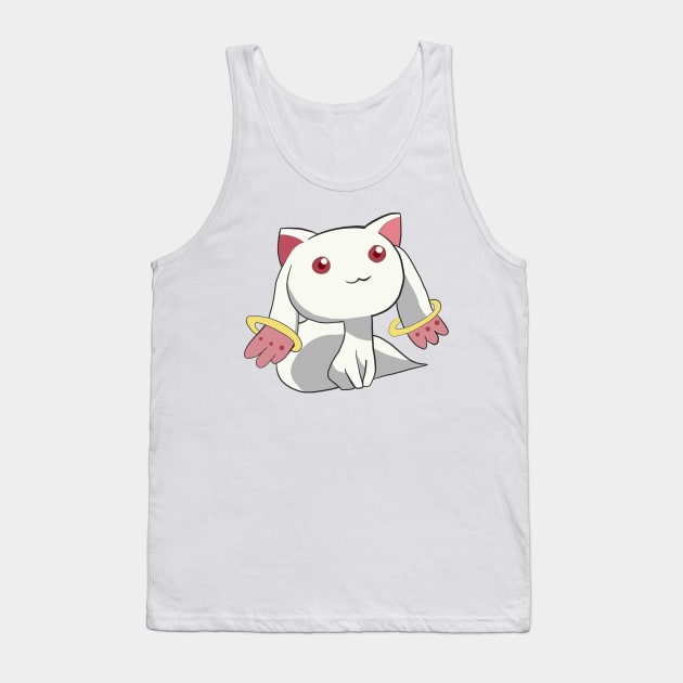 Puella Magi Madoka Magica - Kyubey Tank Top by jenartfart